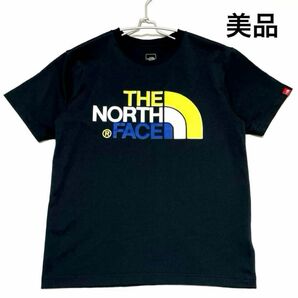ノースフェイスtシャツ 美品 カラフルロゴティー 黒 S NT31931 THE NORTH FACE 半袖Tシャツ ロゴ T