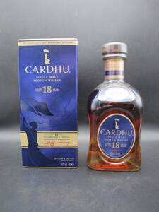 CARDHU カーデュ 18年 シングルモルト スコッチ ウイスキー 700ml 40％【未開栓】古酒