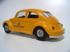 †KOVAP VOLKS WAGEN Type:1 DEUTSCHE BUNDESPOST 東欧羅巴 チェコ製 フォルクスワーゲン 可愛い ビートル 黄色いカブトムシ ブリキ自動車!