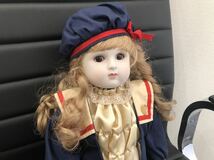 ★OIKE オオイケ 1983 Takaya Romane Doll ロマン ドール ビスクドール 陶器人形 アンティーク 金髪 縦ロール 全高 55cm昭和レトロ _画像2