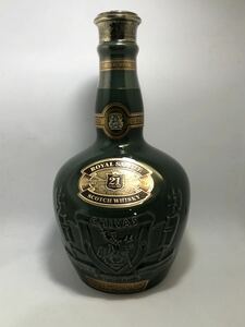 ROYAL SALUTE ロイヤルサルート スコッチ ウイスキー CHIVAS BROTHERS LTD 21years old BLENDED 古酒 青陶器ボトル 陶器ボトル 箱無　袋有