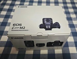 店展示品 Canon EOS Kiss M2 ダブルズームキット [ホワイト] キヤノン