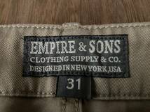 EMPIRE&SONS チノ ショートパンツ size31 ショーツ アイビー USA_画像3