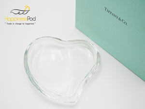 Tiffany & Co.　ティファニー　ガラス小物入れトレイ　箱　良品