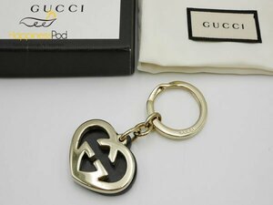 Gucci GUCCI GG Heart key ring scorching tea × Gold free shipping 