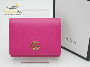  Gucci GUCCI маленький ma-monto футляр для карточек розовый 474748 прекрасный товар 