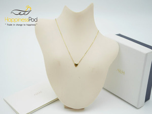  Ahkah AHKAH Heart necklace K18 Gold 