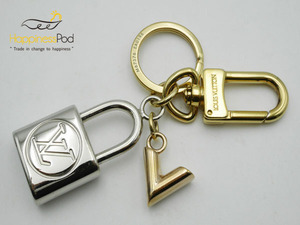  Louis Vuitton LOUIS VUITTON flatfish doVpado lock key ring metal material Gold × silver M67376