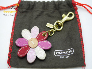  Coach COACH очарование цветок узор кожа × парусина × металл материалы многоцветный бесплатная доставка 