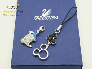  Swarovski SWAROVSKI Disney ремешок лицензия стразы × металл материалы чёрный × серебряный × голубой 