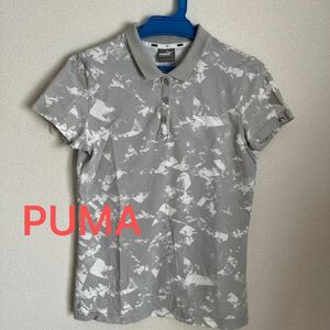 PUMA プーマ 半袖ポロシャツ フィットネスTシャツ　襟付き　レディーススポーツTシャツ
