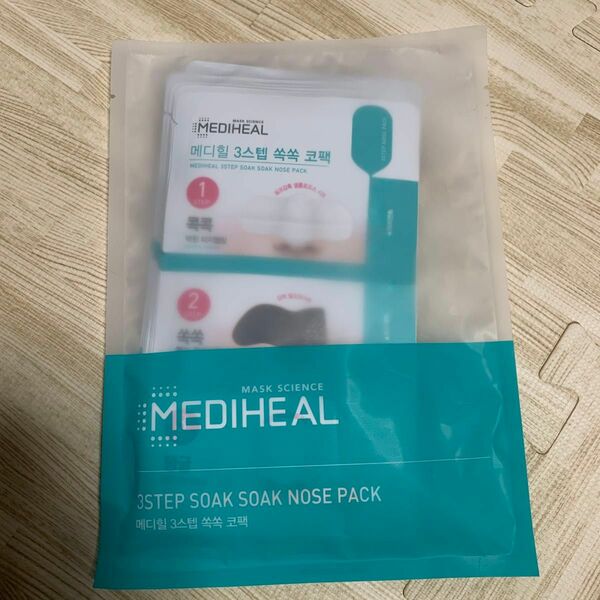 MEDIHEAL 3ステップ ソクソク ノーズ パック 小鼻毛穴パック 