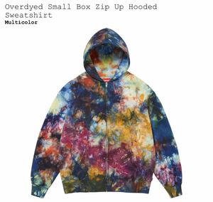 Supreme Overdyed Small Box Zip Up Hooded Sweatshirt M