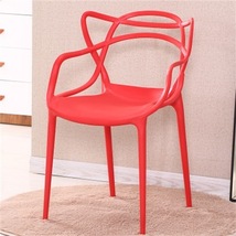プラスチック製 シンプルアームチェア 椅子 6色 リビングルーム おしゃれ インテリア ダイニングルーム 家具 雑貨 アウトドア 未使用 新品_画像5