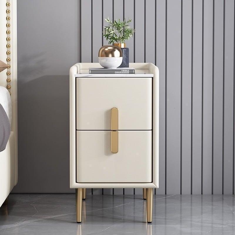 Reason for sale: Defective Night Table, Side Table, Bedside, 2 Drawers, Marble, Cream, Gold, Korean, Nordic, Interior, Chest, Handmade items, furniture, Chair, chest of drawers, chest