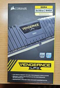 CORSAIR DDR4-3200MHz デスクトップPC用メモリ Vengeance LPX シリーズ 64GB [32GB × 2枚] CMK64GX4M2E3200C16