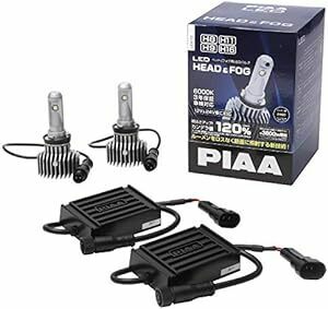 PIAA ヘッドライト/フォグライト用 LEDバルブ H8 / H9 / H11 / H16 6000K 42000cd 3800
