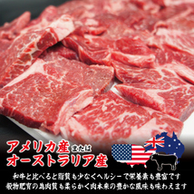 お得用焼肉牛肉カルビ不揃い訳あり500g冷凍 焼肉 霜降り 厚切りカルビ 国産牛にも負けない味わい_画像2