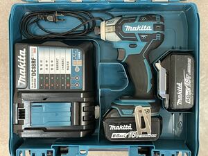 ★Makita マキタ 充電式ソフトインパクトドライバ TS141DRGX ブルー 18V/6.0Ah バッテリ2個付セット