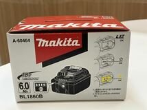 ★未使用★Makita マキタ 純正 リチウムイオンバッテリ　BL1860B 18V/6.0Ah _画像1