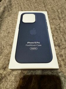 iPhone15 Pro ファインウーブンパシフィックブルーケース