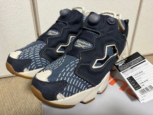 税込定価の3分の1 Reebok リーボック インスタポンプフューリー94 インディゴ INSTAPUMP FURY94 未使用新品 27cm US9 タグ付き スニーカー 