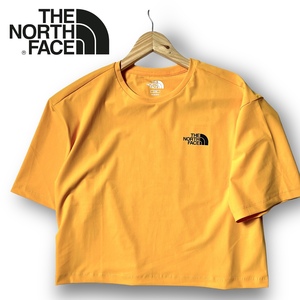 新品 THE NORTH FACE ノースフェイス 軽量 吸汗速乾 ストレッチ ロゴプリント 半袖 Tシャツ S レディース ランニング ◆B3856