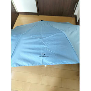 折り畳み傘 晴雨兼用 自動開閉 日よけ 雨 日傘 遮光 UVカット 軽量 ブルーの画像5