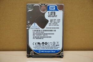 【動作確認済み/一週間保証】 WD 2.5インチ 1TB SATA HDD WD10JPVT ※使用時間3305時間・フォーマット済