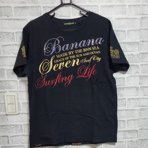 BANANA　SEVEN　バナナセブンTシャツXL　　　刺繍　ラインストーン　派手ハデ