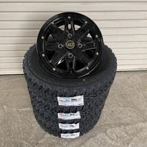 《フェニーチェRX2》ヨコハマ GEOLANDER M/T G003 145/80R12 80/78N ハイゼットキャリー サンバー N-VANエブリィ軽トラ　グロスブラック_画像1