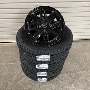 《フェニーチェRX2》グッドイヤーカーゴプロ◆145/80R12 80/78N ハイゼットキャリー サンバー N-VANエブリィ軽トラ　グロスブラック