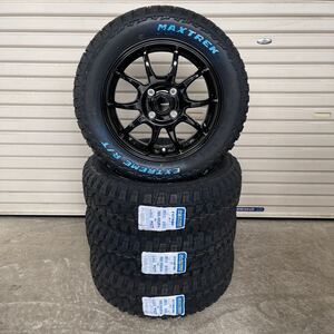 G06◆マックストレック◆165/65R14◆ホワイトレター◆エクストリームRTマッドタイヤ エブリィ キャリーハスラー軽トラ軽バン　GSPEED