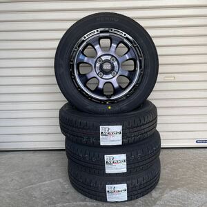 《マッドクロスグレイス》 ブリヂストン　ニューノ◆155/65R14軽自動車NBOXタントムーヴミラスペーシアギアワゴンRラパンブラッククリア