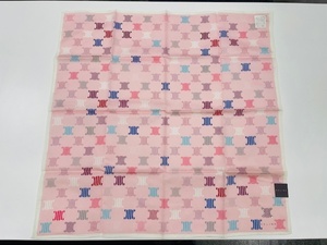 UWA(9499) Celine CELINE large size handkerchie approximately 57cm cotton 100% rhinestone attaching unused 