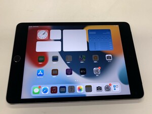 ★送料無料★良品★au★A1550iPad mini 4 Wi-Fi + Cellular 128GB★グレイ★1526006732★SYS★05/07