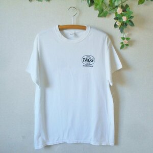 GILDAN ギルダン Tシャツ メンズ L 前後プリント 古着 USED