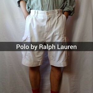Polo by Ralph Lauren ショートパンツ 35チノパン クリーム カーゴショーツ ラルフローレン ショーツ カーゴパンツ アメカジ 古着 9