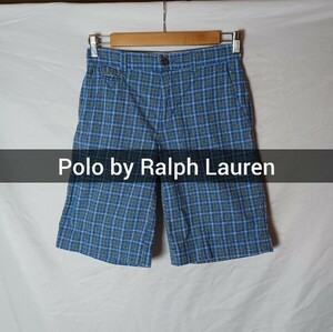 Ralph Lauren ショーツ ブルー 14 チェック ハーフパンツ ショートパンツ チェックパンツ ショーツ チェック柄 ラルフローレン 古着