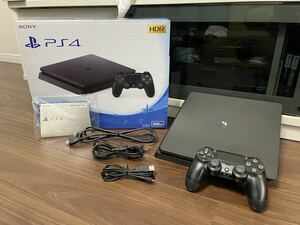 [1 jpy ]PS4 body set 500GB black SONY PlayStation4 CUH-2200A the first period . settled / operation verification settled / box equipped / inside box equipped / inside packing equipped 
