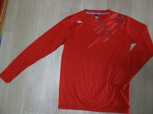  Descente * dry long sleeve shirt * red color * size S