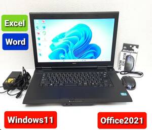 即決★すぐ使えます★NEC Core i5 3230M 2.6GHz 4GB 320GB Windows11 Office2021 エクセル ワード パワーポイント ノートパソコンセット★