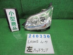 ムーヴ DBA-LA100S 左 ヘッド ランプ ライト ASSY カスタム X X07 ブラックマイカ(M) コイト 100-51060 240330