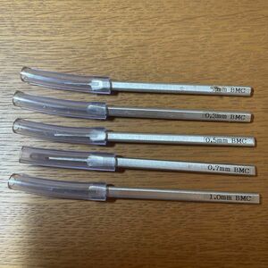 スジボリ堂 BMCタガネ お試しセット(0.2、0.3、0.5、0.7、1mm)