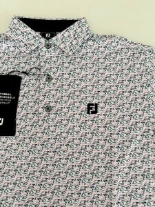 ＦＪ　フットジョイ　ゴルフコースプリント半袖シャツ　ＦＪ－Ｓ２４－Ｓ１６　(ホワイト)　Ｌ