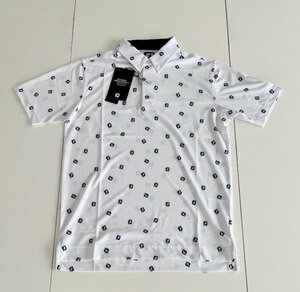 ＦＪ　フットジョイ　ロゴプリント 半袖ボタンダウンシャツ　ＦＪ－Ｓ２３－Ｓ０６　(ホワイト)　ＸＬ