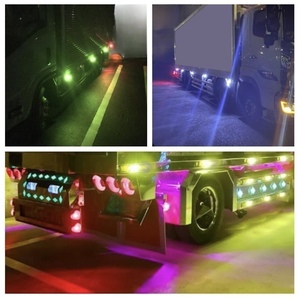 輝屋 24V専用 トラック デコトラ 角型マーカー等用 BA15Sシングル LED球 10個セット日野 デュトロ レンジャー レンジャープロ プロフィア の画像3