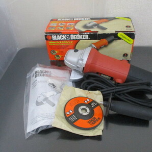 §140 グラインダー BLACK&DECKER ブラック&デッカー ディスクグラインダ 100mm KG100 検：工具 DIY用品 電動工具 研削 研磨機 切断の画像1