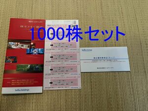 【2024/11/30まで】1000株セット 西武ホールディングス株主優待 全線乗車証切符10枚+内野指定席引換券5枚+1000円共通割引券10枚