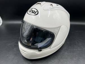 Arai/アライ フルフェイス ヘルメット SUPER RAPIDE R/スーパー ラパイド ホワイト/白 Lサイズ 59-60cm バイク 